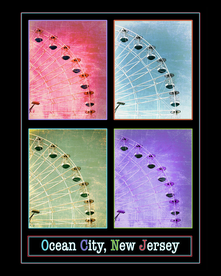 Ocean City Wonder Wheel Poster I Photograph by Marianne Campolongo