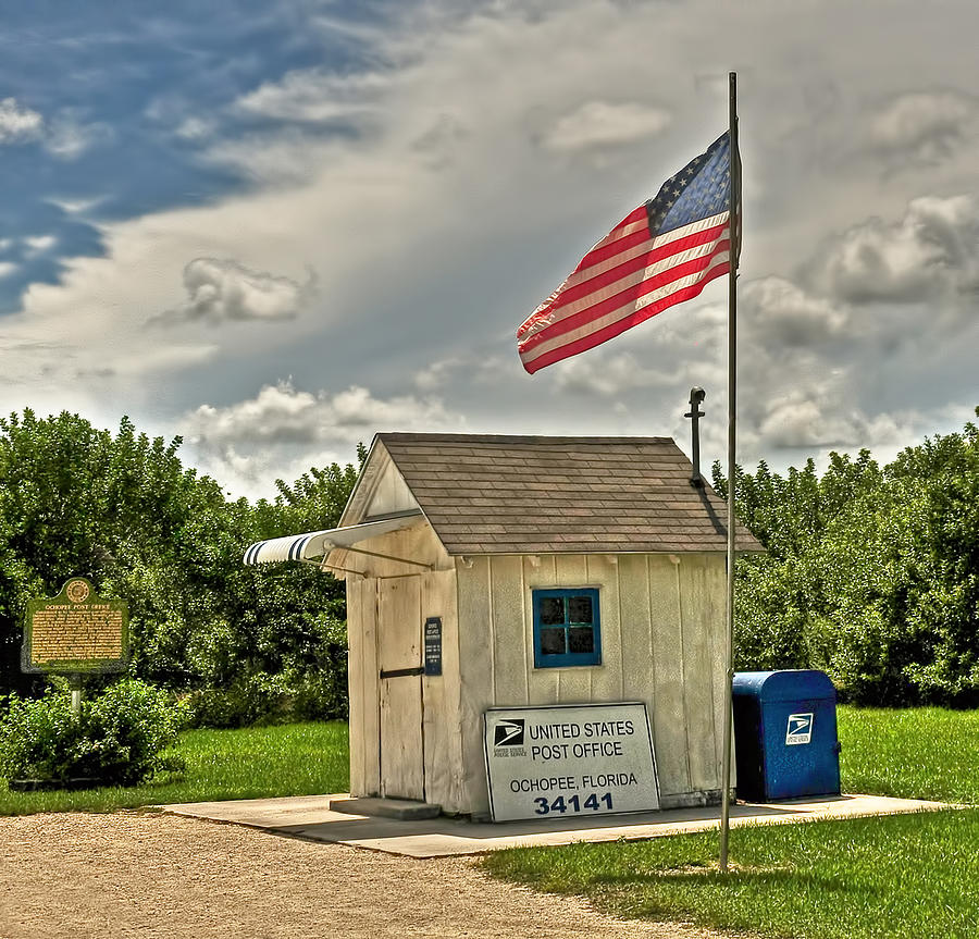 Ochopee Florida Post Office  Digital Art by Ginger Wakem