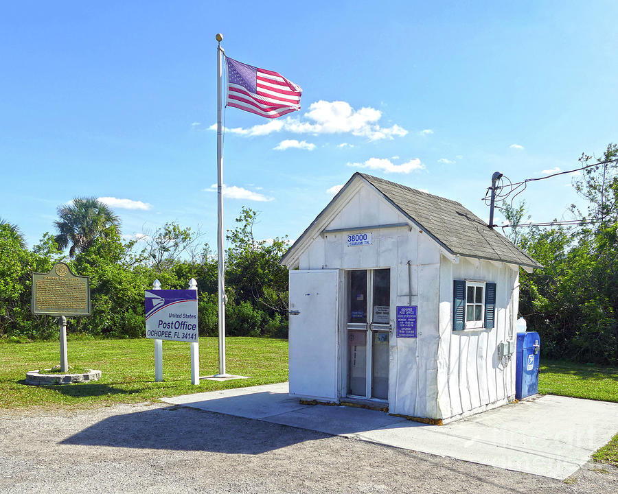 Ochopee, Florida, Smallest Post Office in U. S. Photograph by Catherine Sherman