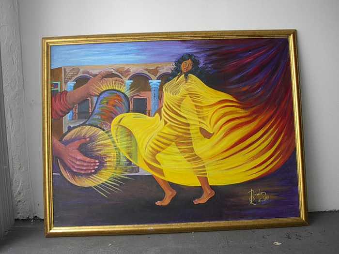 Ochun- Bailando A La Havana Painting by Carmelo Prado Ochun- Bailando A La Havana Painting by Carmelo Prado