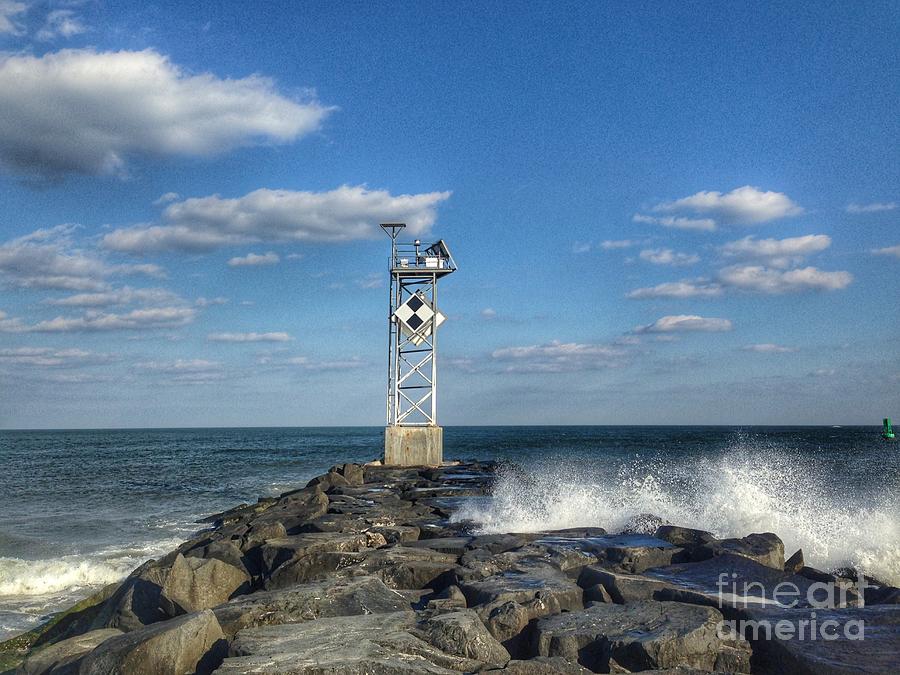 OCMD Inlet Jetty Tower Photograph by Shera and Bill Fuhrer - Pixels