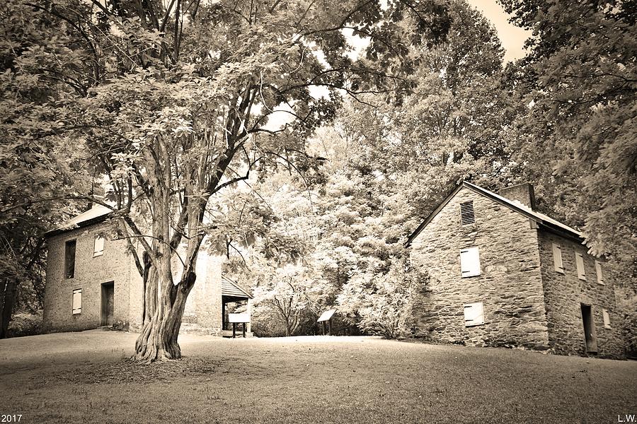Oconee Station Historical Site Black And White Photograph by Lisa Wooten