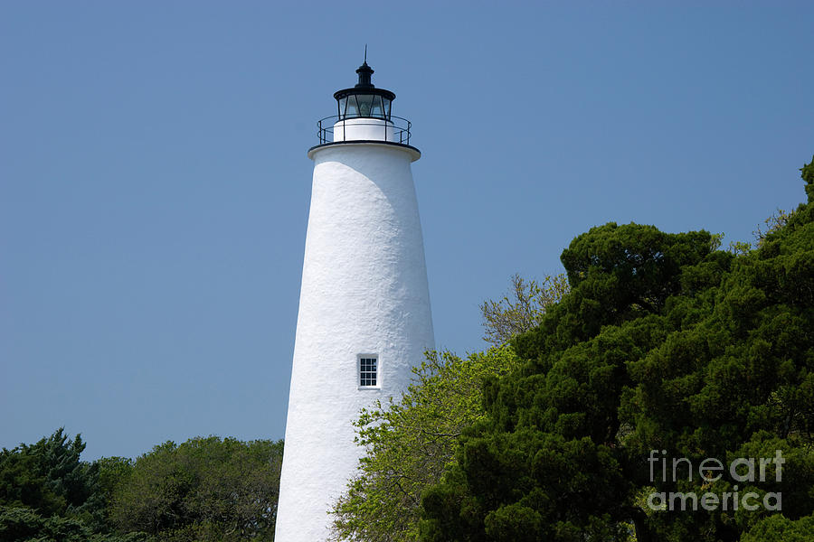 Ocracoke Lighthouse In Nc Photograph
