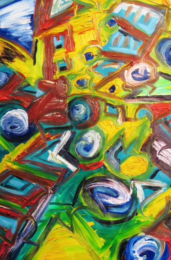 Abstract Painting - Octagon 1 by Alfredo Dane Llana