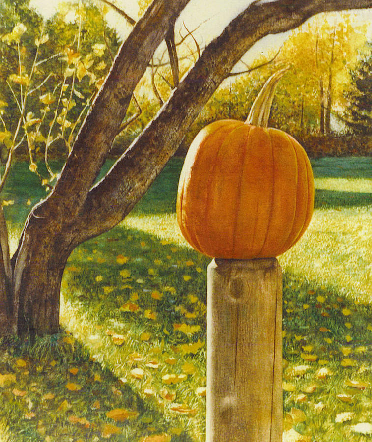 Halloween Painting - October Afternoon by Tyler Ryder