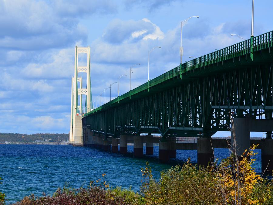 October at the Straits of Mackinac Photograph by Keith Stokes