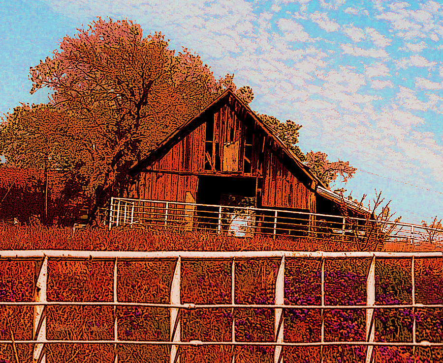 October Barn Photograph by Robert J Sadler