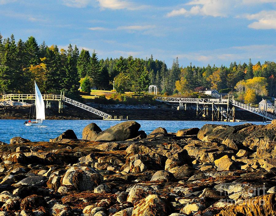 October Day at Marshall Point Photograph by Steve Brown