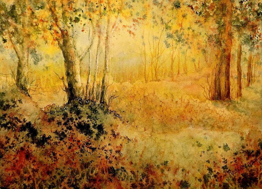 October Glow Painting by Carolyn Rosenberger