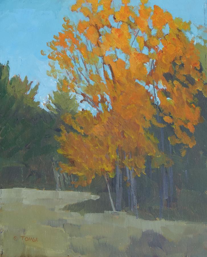 October Gold  Painting by Bill Tomsa