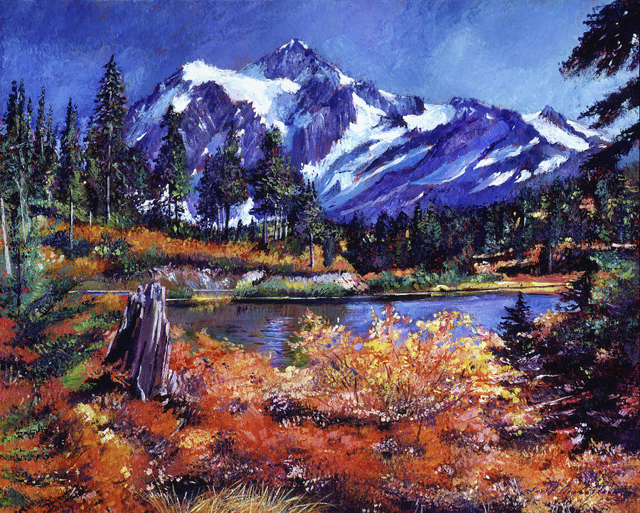 October Lake - Mount Shuksan Painting