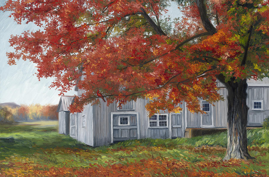 October Painting by Lucie Bilodeau