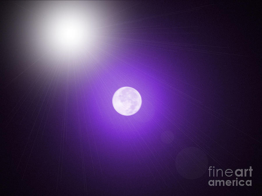 Fantasy Photograph - October Moon Fantasy by Roxy Riou