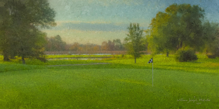 October Morning Golf Painting by Bill McEntee