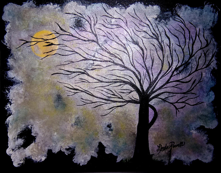 October Night 3 Painting by Linda Powell - Fine Art America