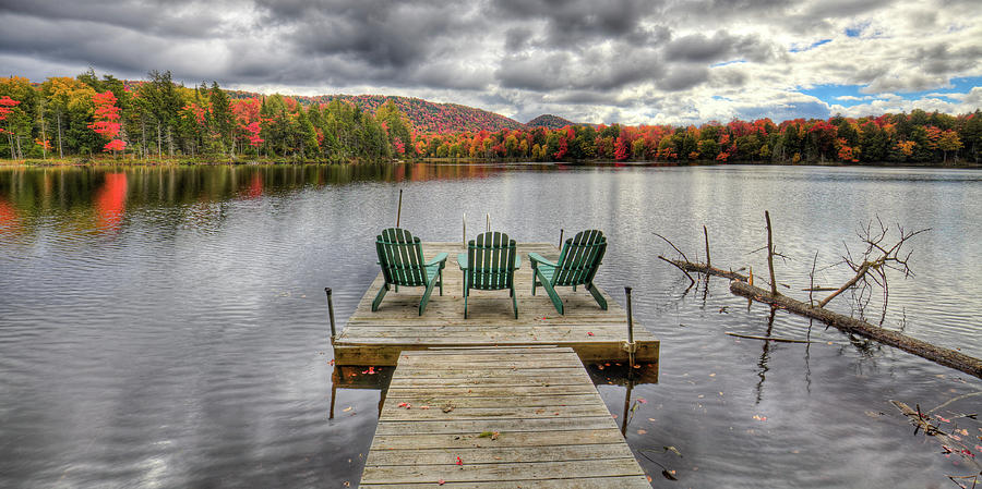 October on West Lake Photograph by David Patterson