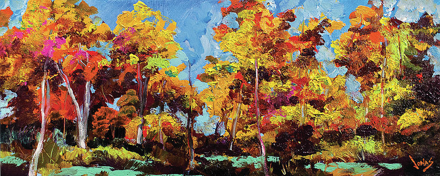 Fall Painting - October Picante XXXV by Jonas Gerard