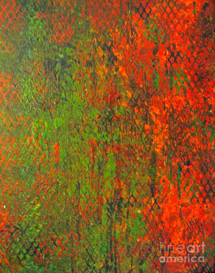 October Rust Painting by Jacqueline Athmann