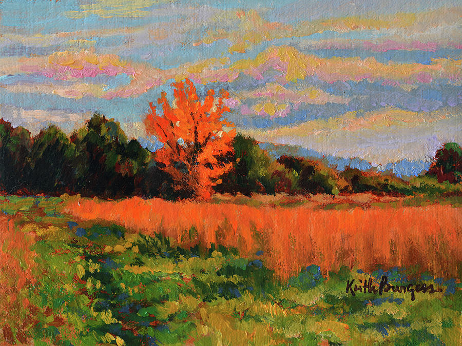 October Sky Painting by Keith Burgess - Fine Art America