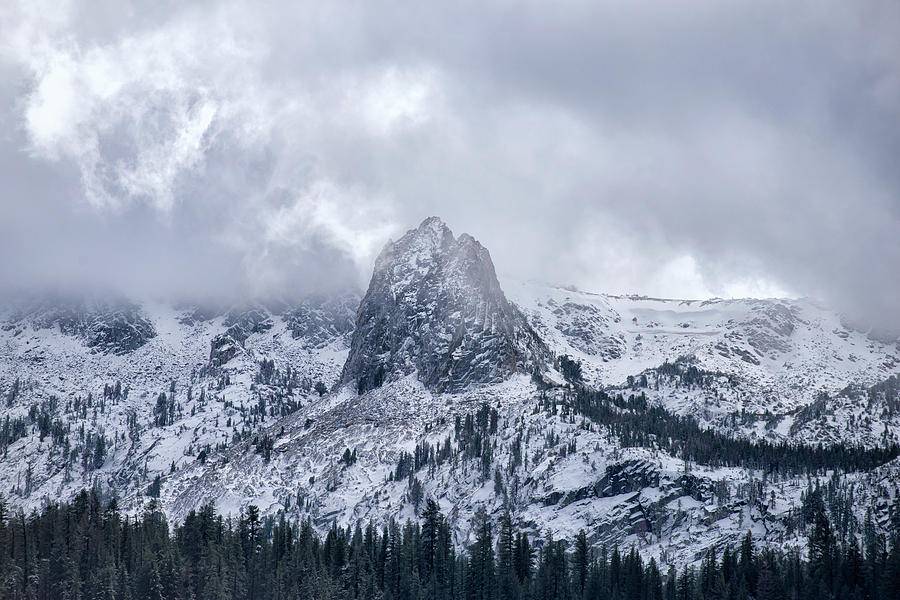 October Snowfall - Crystal Crag - Lake George - Mammoth - California Photograph by Bruce Friedman