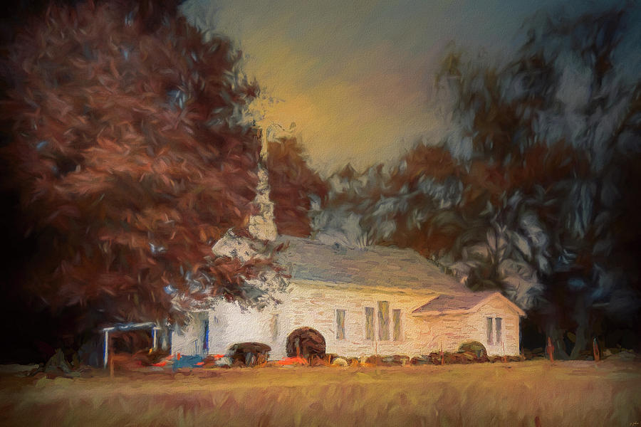 October Sunrise At The Chapel Painting by Jai Johnson