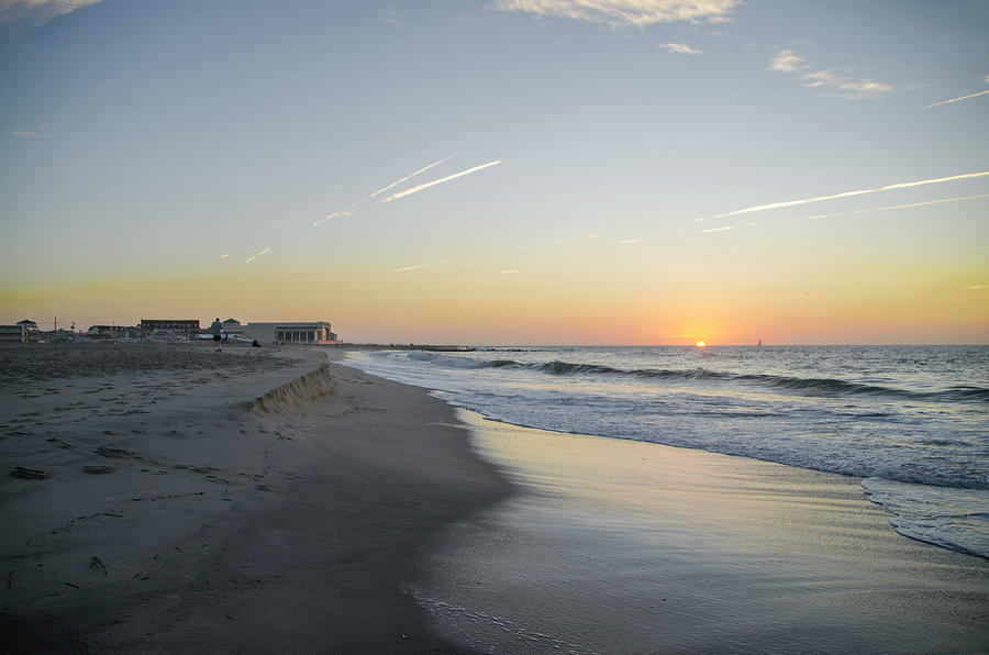 October Sunrise - Cape May New Jersey Photograph by Bill Cannon