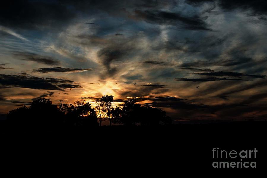 October sunset - 3 Photograph by David Bearden