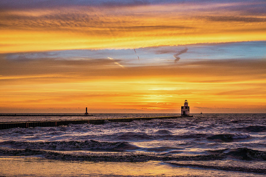 Lake Michigan Photograph - October Surprise by Bill Pevlor