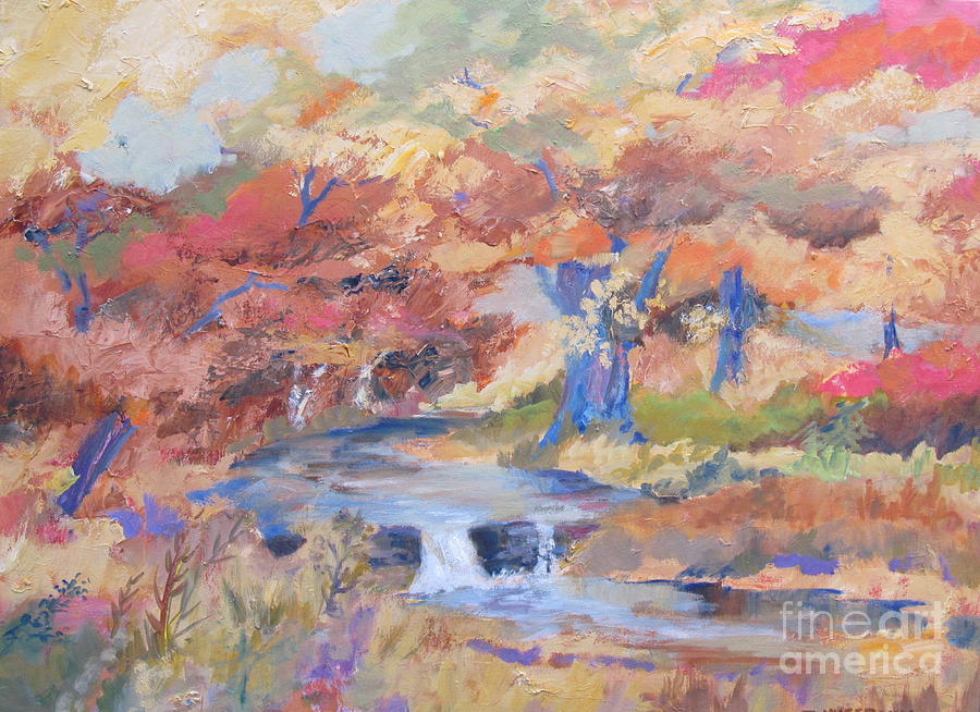October Walk Painting by John Nussbaum