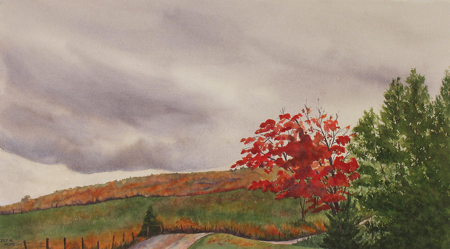 Fall Painting - October Wind by Debbie Homewood
