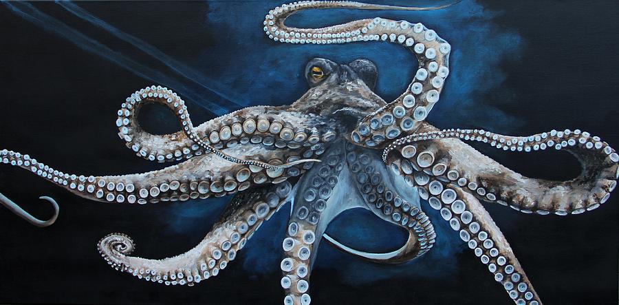 Octopus Painting - Octopus by Alyssa Davis