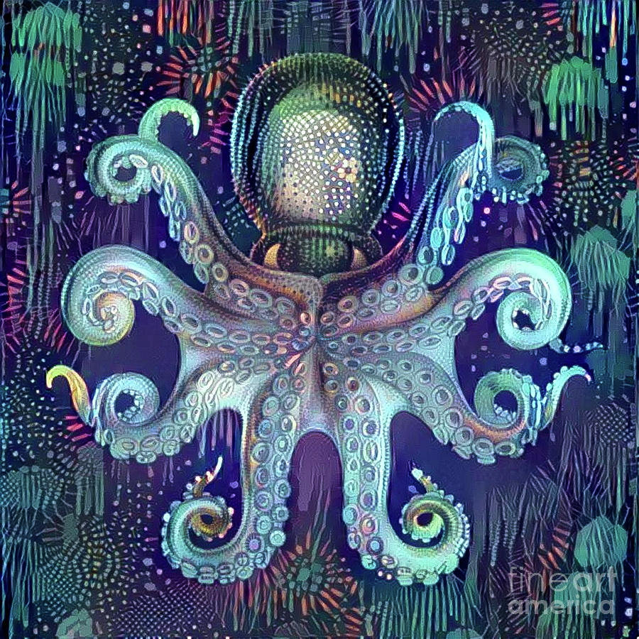 Octopus Digital Art by Amy Cicconi