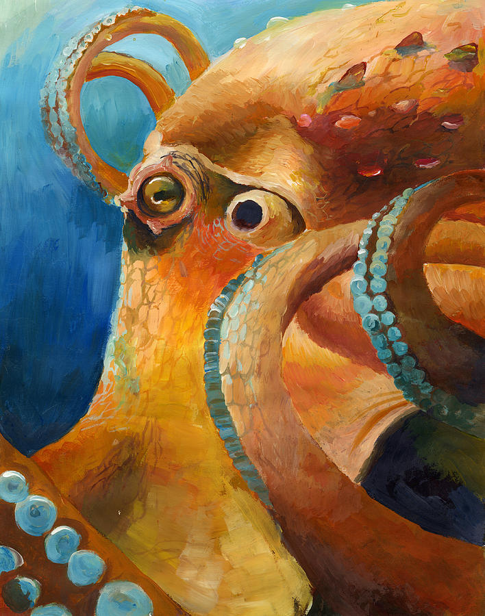 Octopus by Angela Lu 9th grade Painting by California Coastal Commission