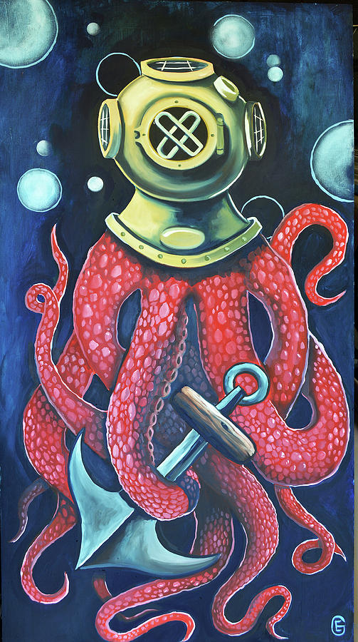 Octopus Painting by Emmanuel Gonzales