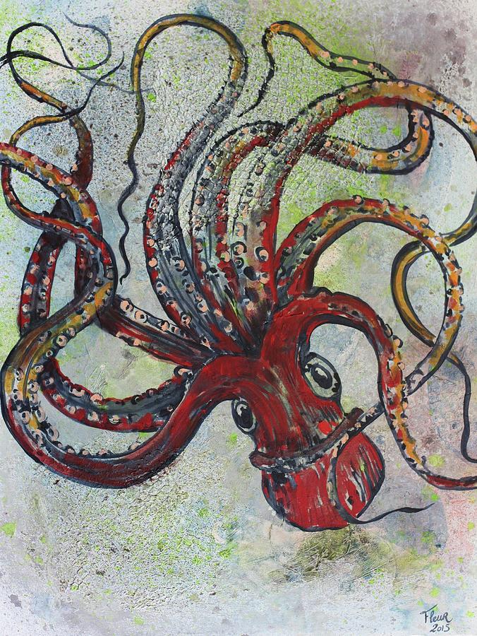 San Francisco Painting - Octopus by Fleur Spolidor