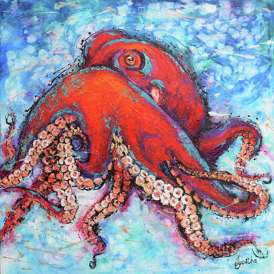 Octopus Painting by Jyotika Shroff