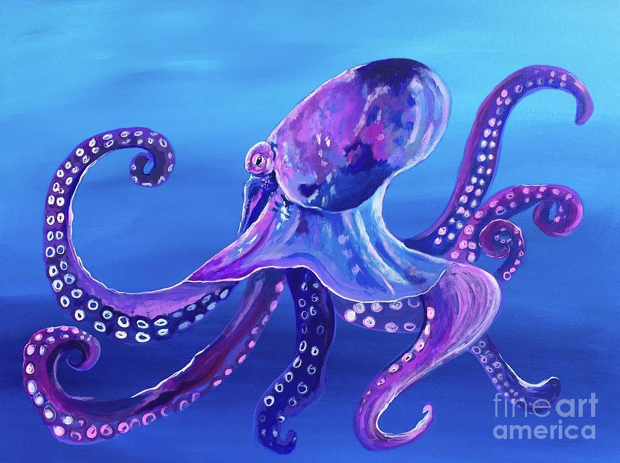 Octopus Painting by Kim Heil