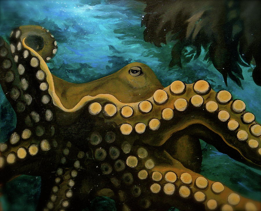 Octopus Painting by Leizel Grant