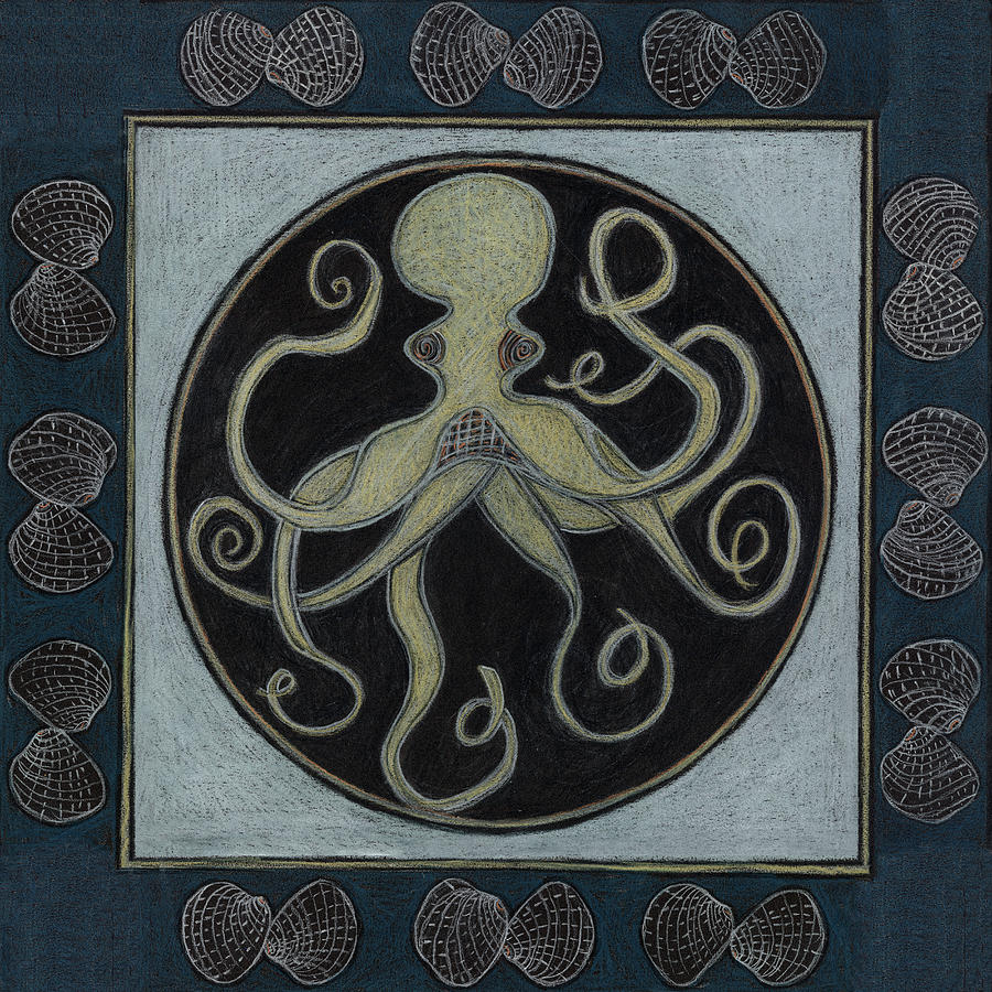 Download Octopus Spirit Animal Mandala Drawing by Kim Alderman