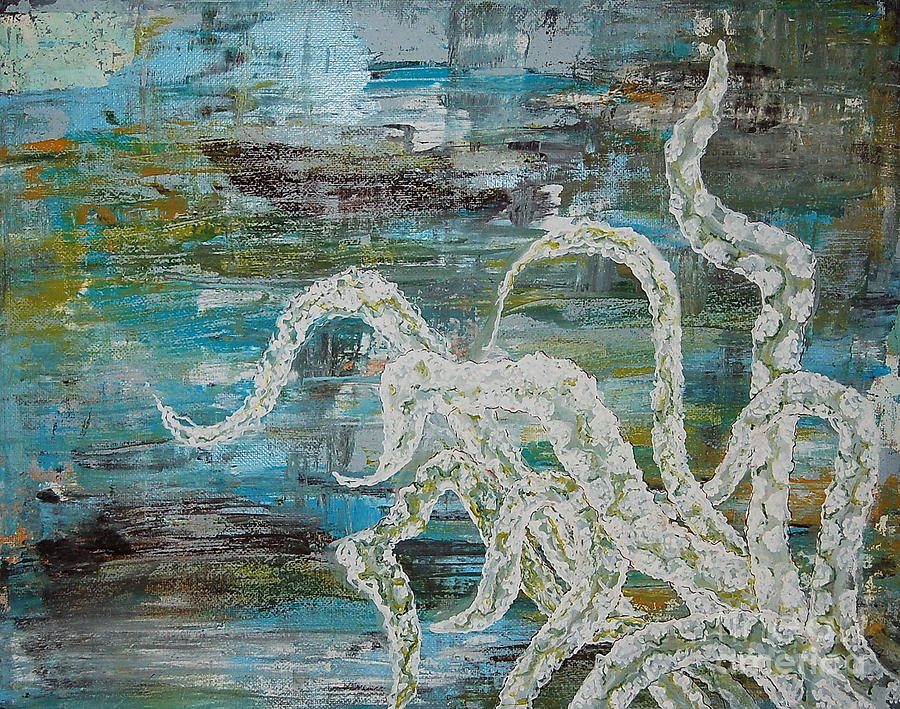 Octopus Painting - Octopus of the Deep by Tamyra Crossley