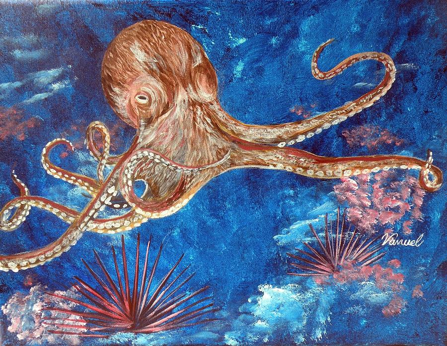 Octopus Painting by Vanuel Robertson | Fine Art America