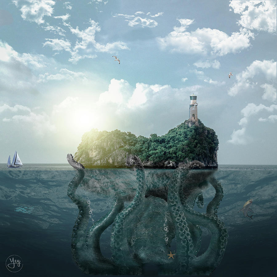 Octopus Digital Art by Yeray Del Pozo | Pixels