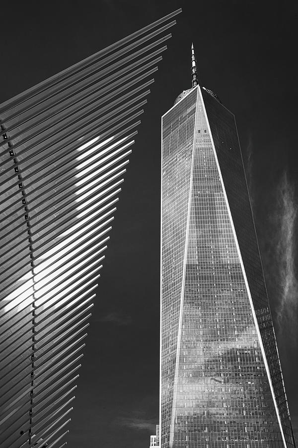 Oculus Wing and the Freedom Tower Photograph by Jerry Fornarotto