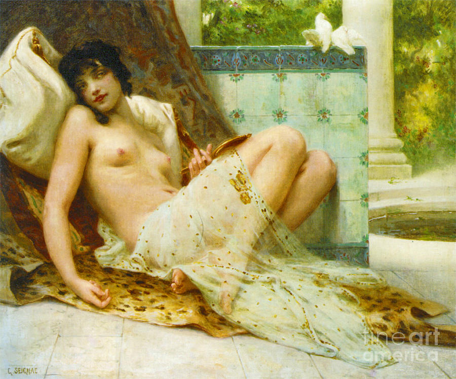 Odalisque Aux Colombes 1900 Photograph by Padre Art