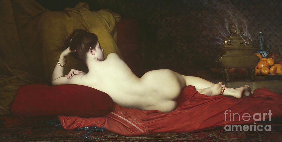 Nude Painting - Odalisque by Jules Joseph Lefebvre