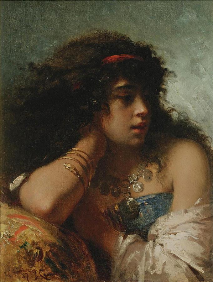 Odalisque Painting by Pierre Olivier Joseph Coomans