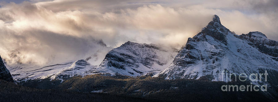 Odaray Mountain Range Canadian Rockies Photograph by Mike Reid