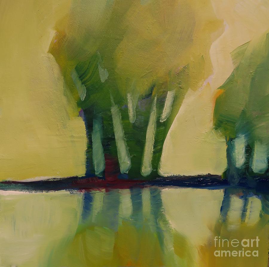 Odd Little Trees Painting by Michelle Abrams