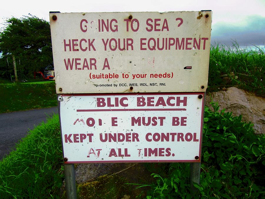 Odd Sign Photograph by Stephanie Moore