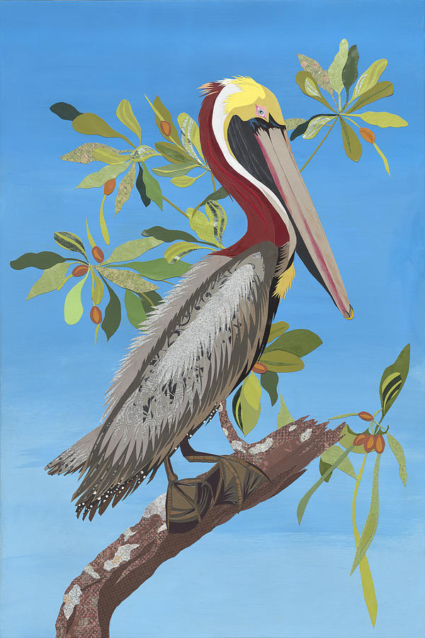 Ode To Audubon - Brown Pelican Painting By Jennifer Peck - Fine Art America